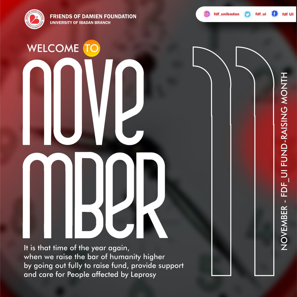 FDF_UI's tweet photo. Exciting November Fundraising Ahead
As we embark on a new month, We would like to extend our warmest wishes to everyone. We are excited about the journey ahead, which promises to be a stimulating endeavor as we actively pursue our fundraising efforts and gather donations. https://t.co/PsCo0LMJ6A
