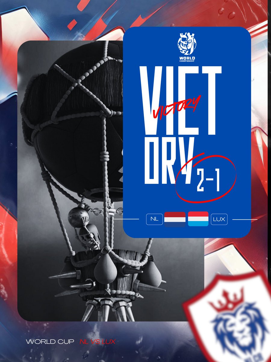 #ClashRoyale | <a href="/CR_Supremacy/">Supremacy League</a> 

First match and first victory for our players ✌️

🏆 World Cup
🆚 <a href="/LuxCRteam/">LuxRoyale_Team</a> 🇱🇺
✅ 2️⃣-1️⃣

#Nederland 🇳🇱