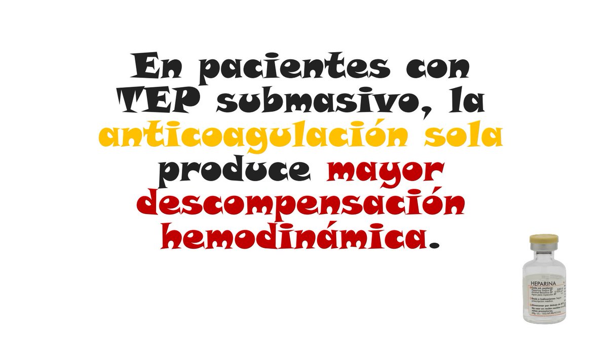 MUE_USS's tweet photo. Dejamos parte de los mensajes importantes que presentó la Dra Yoranny Mendez acerca de la evidencia en el tratamiento del TEP:
- El tratamiento del TEP va a depender de la severidad: no es lo mismo tratar un TEP de bajo riesgo, submasivo o masivo.
(1/4) https://t.co/oq9k1HLgCy