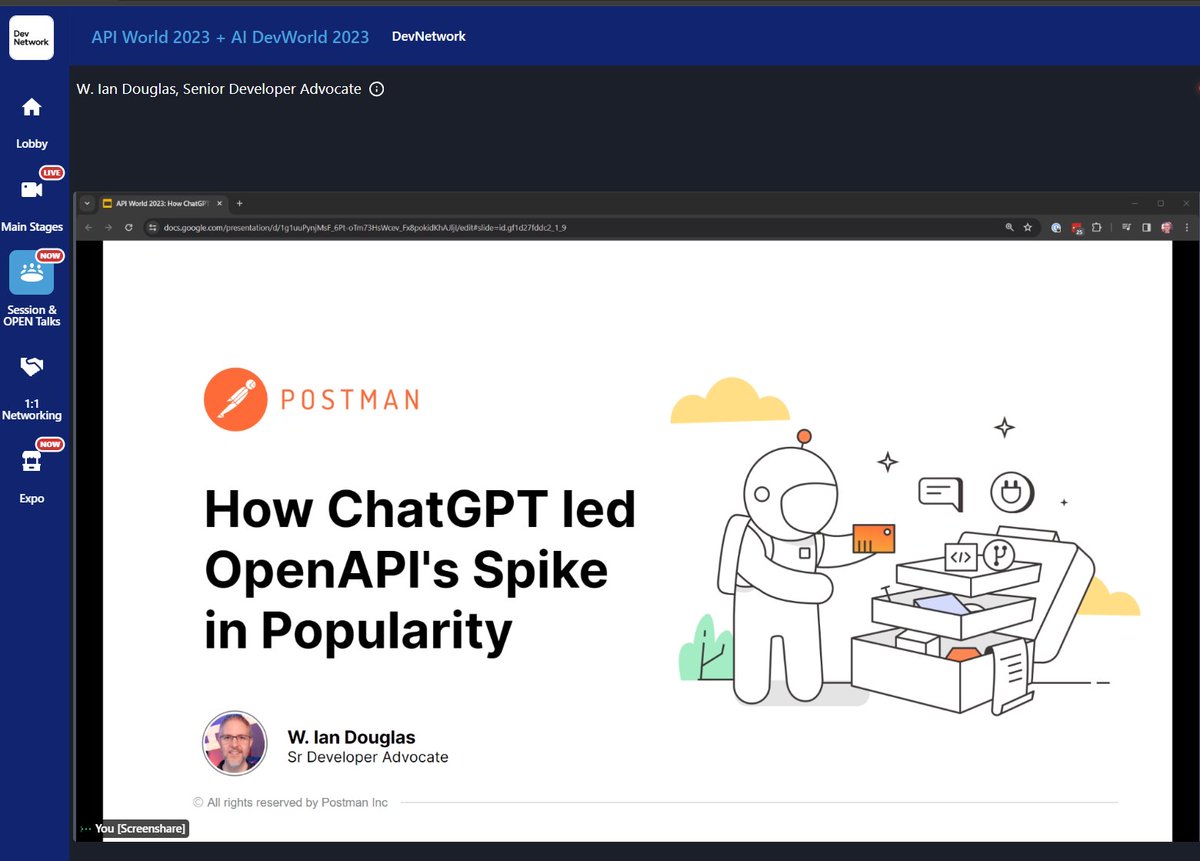 Getting ready to go live with my remote talk for @APIWorld about how OpenAI and ChatGPT let a lot of interest in the #OpenAPI specification.