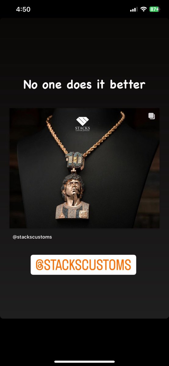 Best jeweler in Miami. Go follow an shop with the homie @StacksCustoms