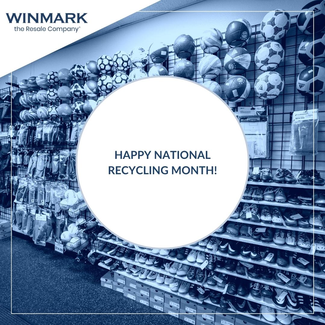 WinmarkResale's tweet photo. Happy National Recycling Month! At Winmark, we're not just celebrating sustainability this month, we’re championing it. Explore our franchising opportunities and become a sustainability champion with us: https://t.co/s04u4p30so
#winmarkresale #franchising #sustainability https://t.co/3zwOJzrwNS