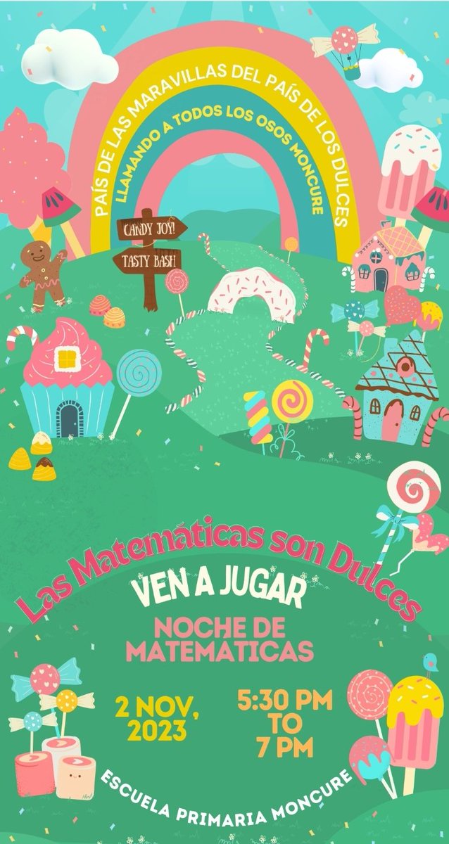 Math is sweet! Come join us for some Candy Land fun tomorrow night!