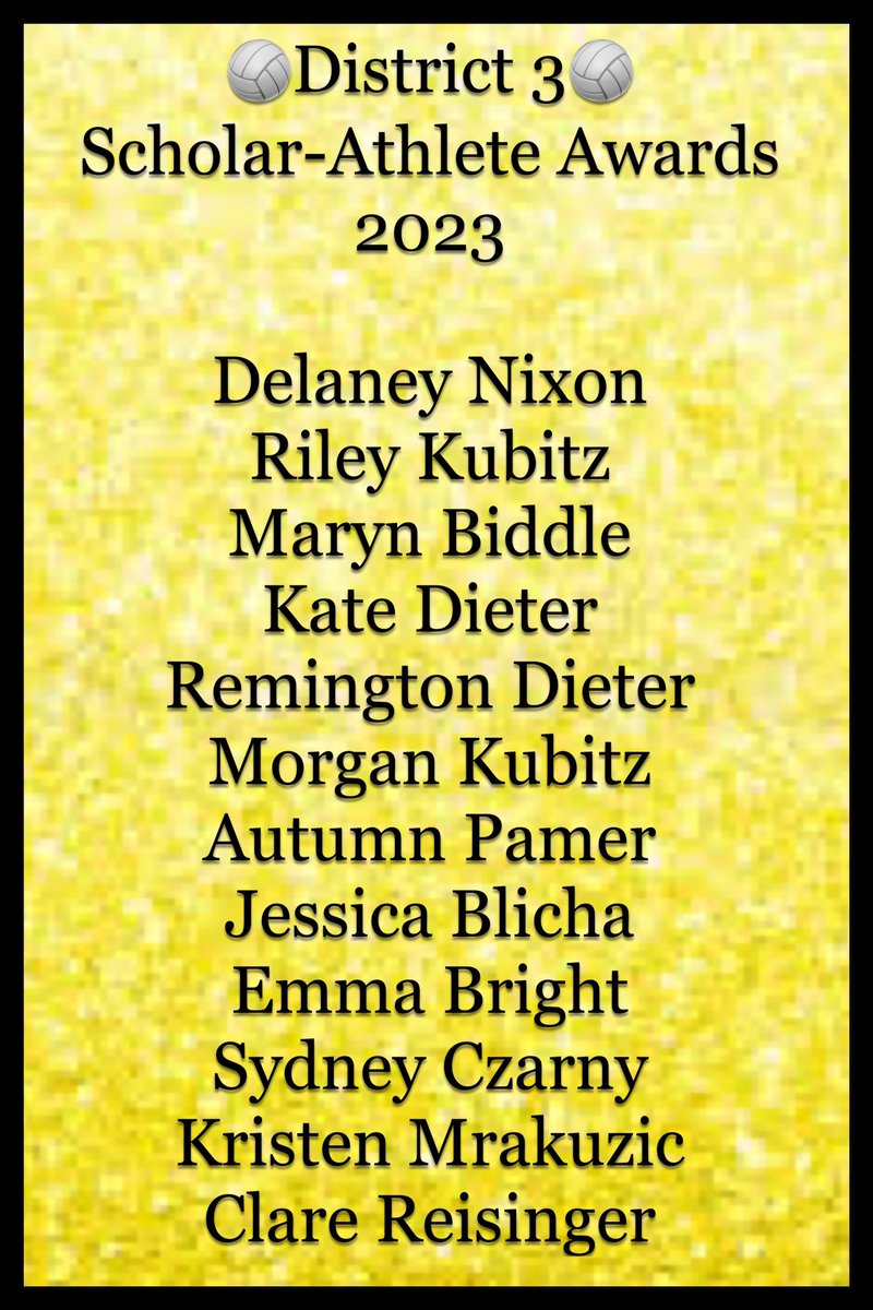 Congrats to the District 3 and LCVCA Scholar-Athlete award winners for the 2023 🏐 #BRVB3 season! @BRiverAthletics #ysh