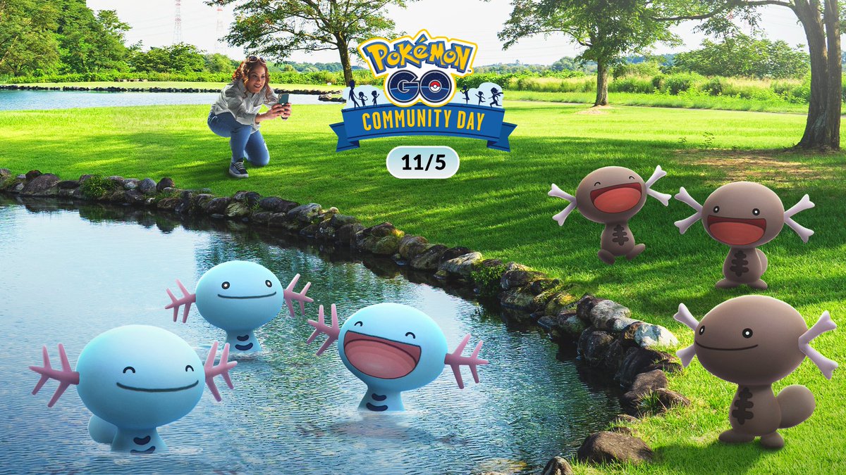 No need to take a swim in cold waters to catch these Pokémon. 💧

Get ready for Wooper and Paldean Wooper to appear more frequently in the wild during #PokemonGOCommunityDay this Sunday!