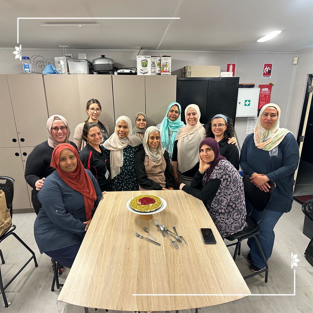 AmityCollegeAU's tweet image. Illawarra&apos;s Ladies Cooking Workshop, guided by a MasterChef alumnus, took us on a Palestinian culinary adventure. Great food, even better company! 🍴✨ #AmityCollege #CommunityBonding