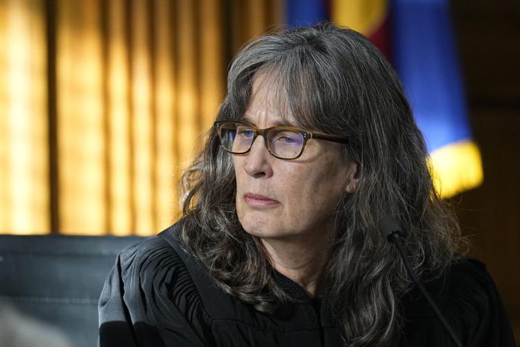 leslibless's tweet photo. This is the Democrat Denver District Court Judge, Sarah Wallace, that will be deciding if Trump should be kept off the Colorado ballet next year. 

6 petitioners brought the case to her, stating that under the theory that Trump ‘stoked an insurrection at the Capitol on J6, under the 14th Amendment, he is ineligible to hold office again.’ 

There is a no-jury trial, so she alone gets to decide.

She has donated to Dem PACs, yet refused to recuse herself. 

Trumps lawyers state it’s absurd - he is protected by the 1st Amendment. 

Another corrupt Dem judge!