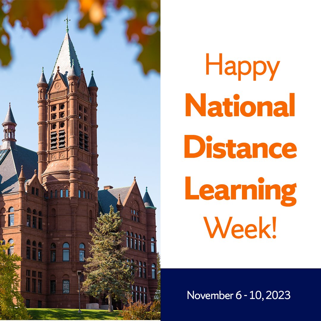SUProStudies's tweet photo. Happy #NDLW !

#NDLW is an annual tradition celebrated to honor the study of distance and digital learning.

Check out https://t.co/6FOhVBf2wO to see how you can make a gift to Syracuse University's community of online learners 🍊 https://t.co/8rtVIEB3oI