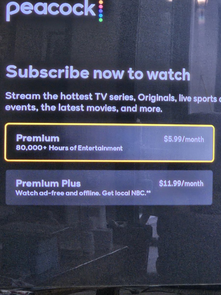 NancyRHM's tweet image. An @Xfinity play in 4 acts. 
1. Free!
2. Play
3. You must subscribe
4. And btw, that *free* program will cost you $5.99 or $11.99.

#Xfinitysucks