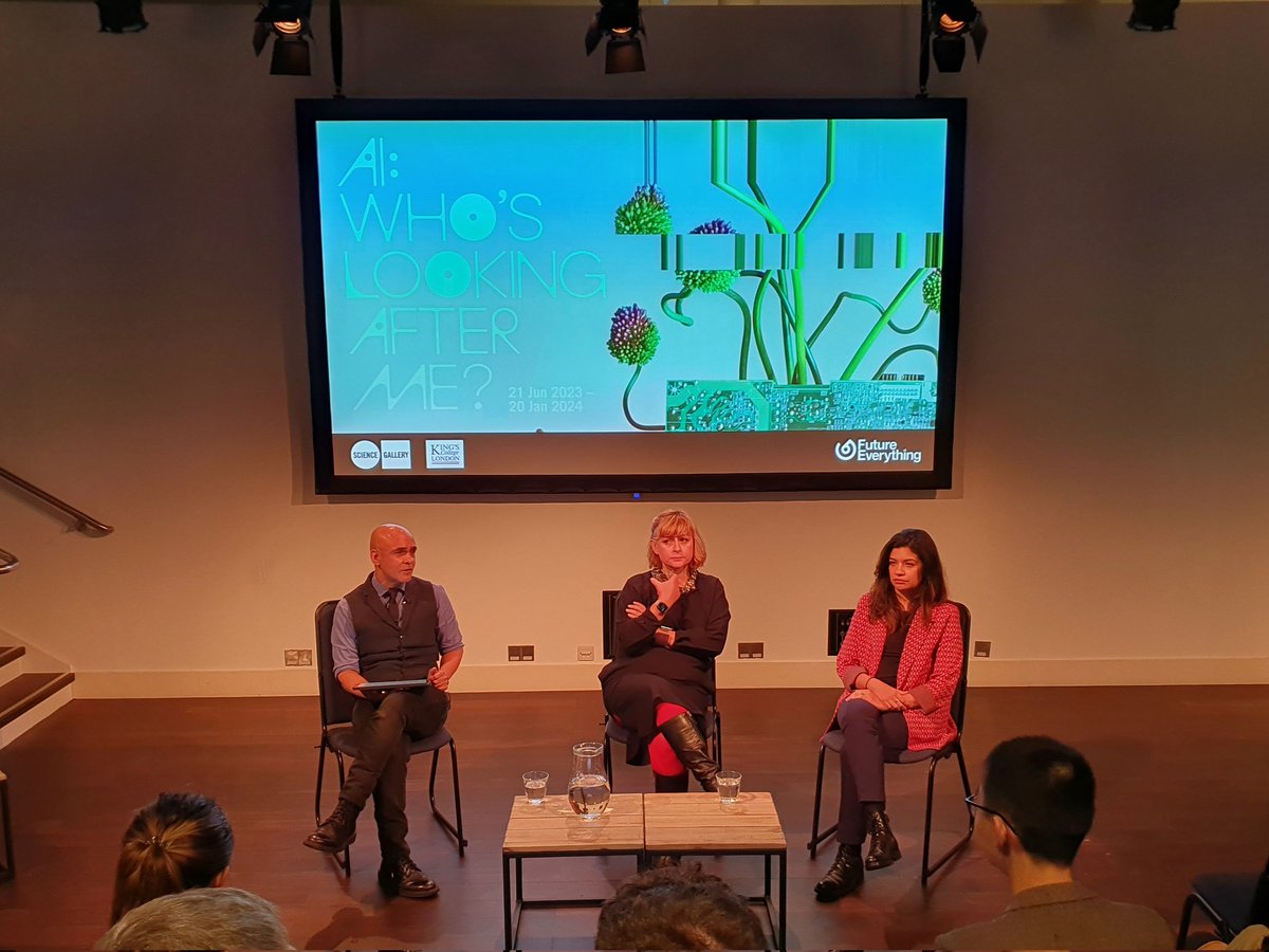 Now at London @ScienceGallery - 'Ethics in the Machine: AI & Governance' #ArtificialIntelligence #AI #panel #talk #event #london #sciencegallery #ethics #governance #regulation #accountability @KingsCollegeLon