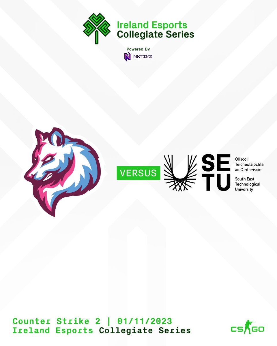 For round 2 UL bSports will take on SETU Vikings!

Live in five 👉 twitch.tv/irelandcollegi…