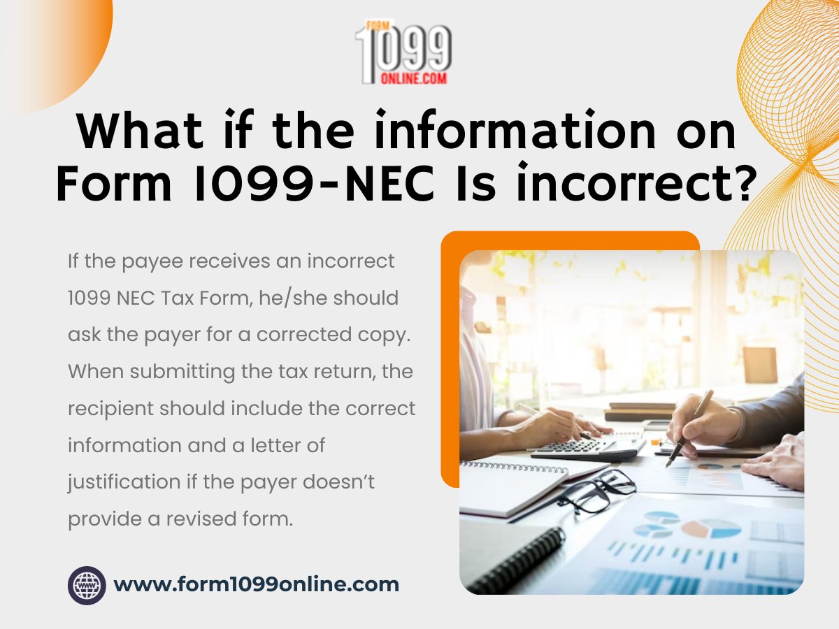 What if the information on Form 1099-NEC Is incorrect?

#TaxFormSimplified #EfficientEFileSolution #PenaltyAvoidance.
#1099deadline
#1099formonline
#1099onlineform
#Tax1099filing
#IRSFilingOnline
#Form1099MISC
#Form1099
#Form1099NEC