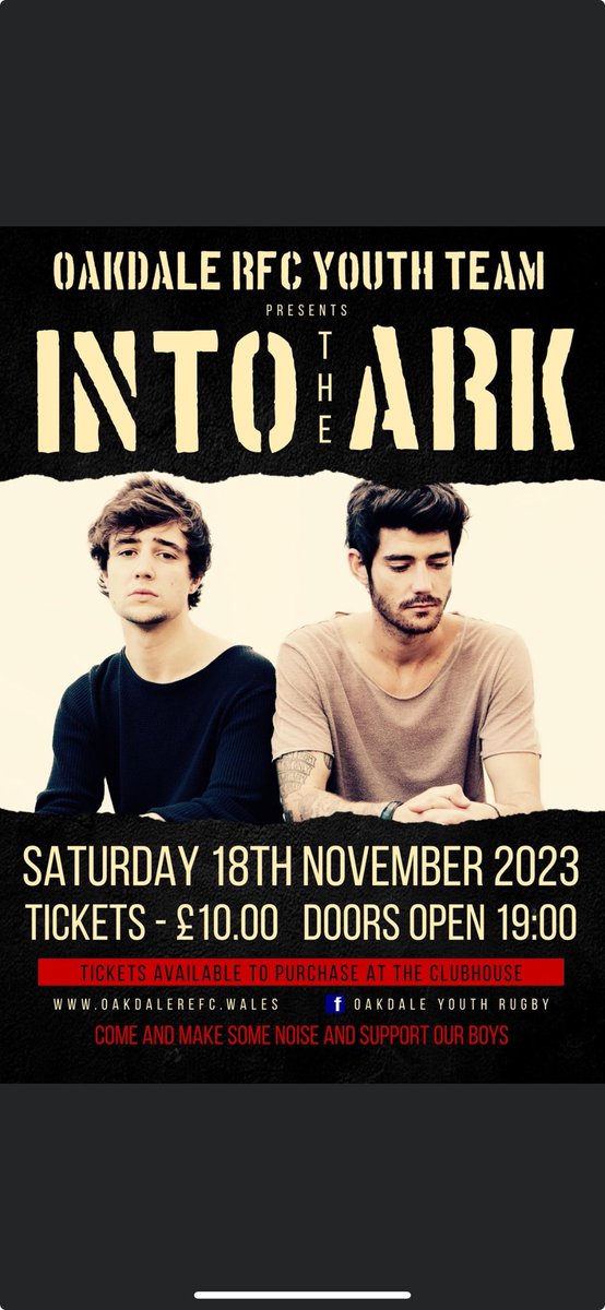 Come and support all our local boys and singers #whatacombination