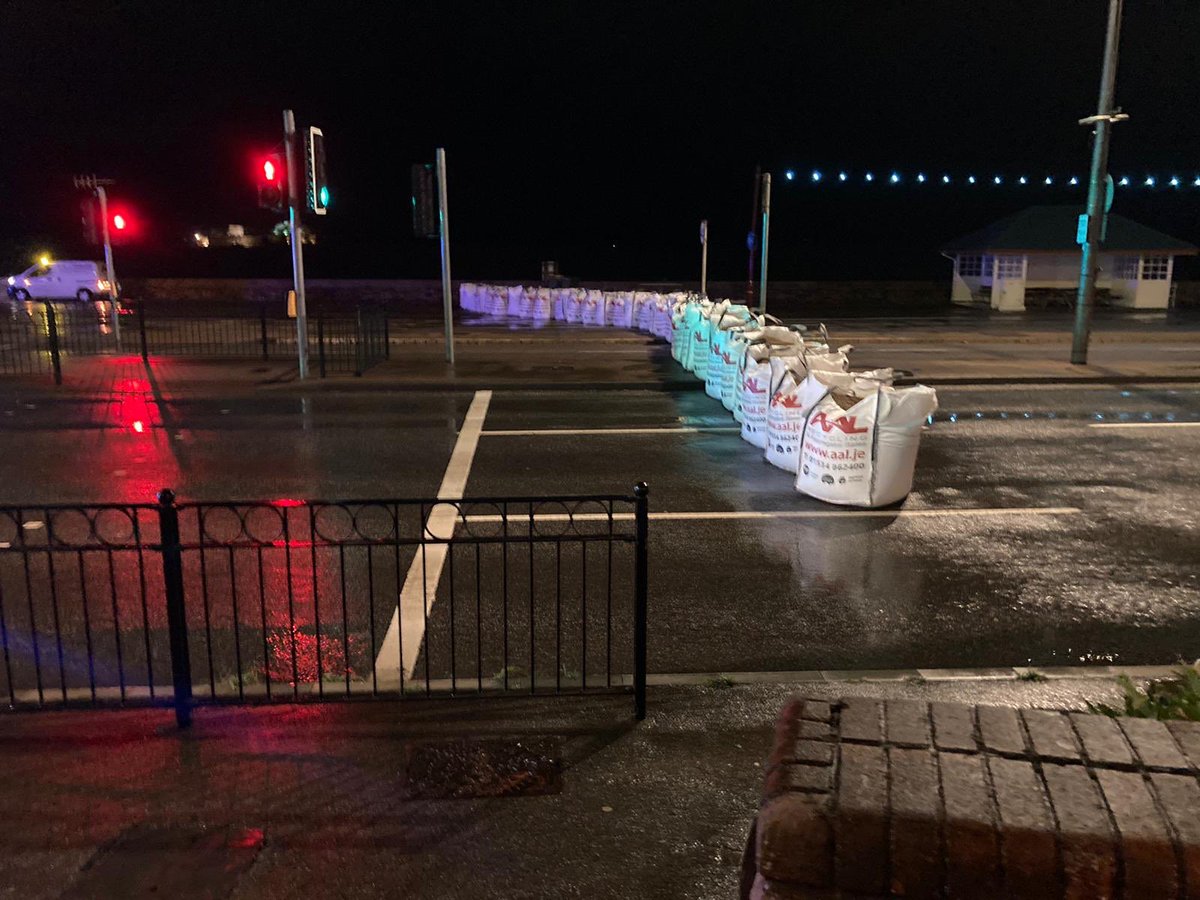My thanks to the infrastructure duty teams and our contractors currently out ensuring the temporary flood defences are in place and assessing roads , debris, fallen trees and the coast. <a href="/GovJsyIE/">Infrastructure and Environment</a> well done for your continued hard work