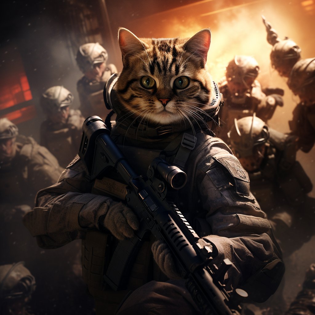 all_terrainjour's tweet photo. Cat OPS PART 5
#AI #AIART #AICAT #AIグラビア #combatcat https://t.co/n5fzGj0Wvw