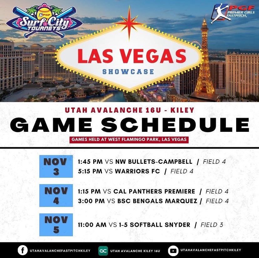 kaymcafee2025's tweet photo. We are headed to Las Vegas this weekend to play!! So so excited to get back on the dirt with my team! Watch us on Facebook, Game Changer or Youtube!!  

#kayleemcafee2025 #kayleemcafeesoftball #utahavalanche #avalanchesoftball #utahavalanchekiley #2025recruit https://t.co/Ifqz8QpjPG