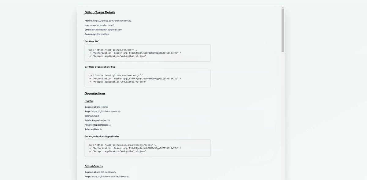 arshadkazmi42's tweet image. 🚀 Exciting news! 🆔 Introducing my brand-new Token Verification Tool. Verify tokens for services like GitHub and NPM with ease. iwatchr.space. Level up your security game now! 🔐💻 #bugbounty #bugbountytool #buildinpublic