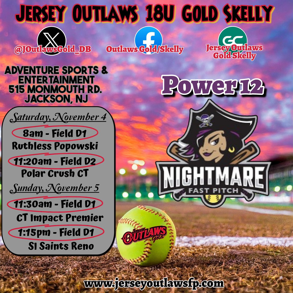 Ava Nelson (@avanelson_17) on Twitter photo My teams schedule for this weekend! <a href="/VilleSoftball/">MillersvilleSoftball</a> <a href="/JOutlawsGold_DB/">Jersey Outlaws Gold-DB</a> My teams schedule for this weekend! <a href="/VilleSoftball/">MillersvilleSoftball</a> <a href="/JOutlawsGold_DB/">Jersey Outlaws Gold-DB</a>
