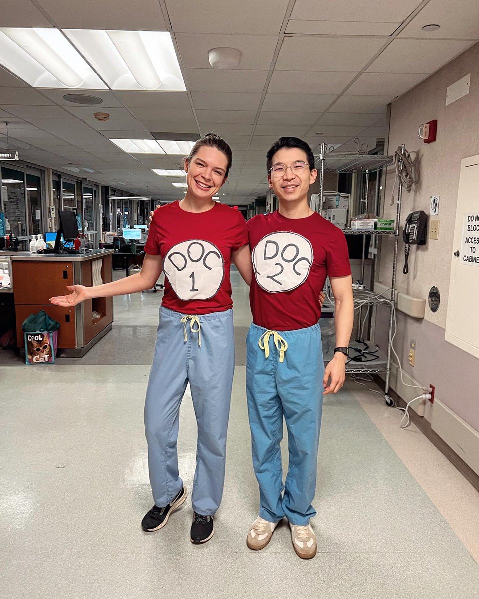 Catherine Wegner Wippel (@wegnerwippelmd) on Twitter photo Happy delayed Halloween from the CCU 🫀 night team! 
We initially wanted to dress up like swans 🦢(iykyk), but the makeup and feathers would be a bit too much for the unit. So we kept it simple. Happy delayed Halloween from the CCU 🫀 night team! 
We initially wanted to dress up like swans 🦢(iykyk), but the makeup and feathers would be a bit too much for the unit. So we kept it simple.