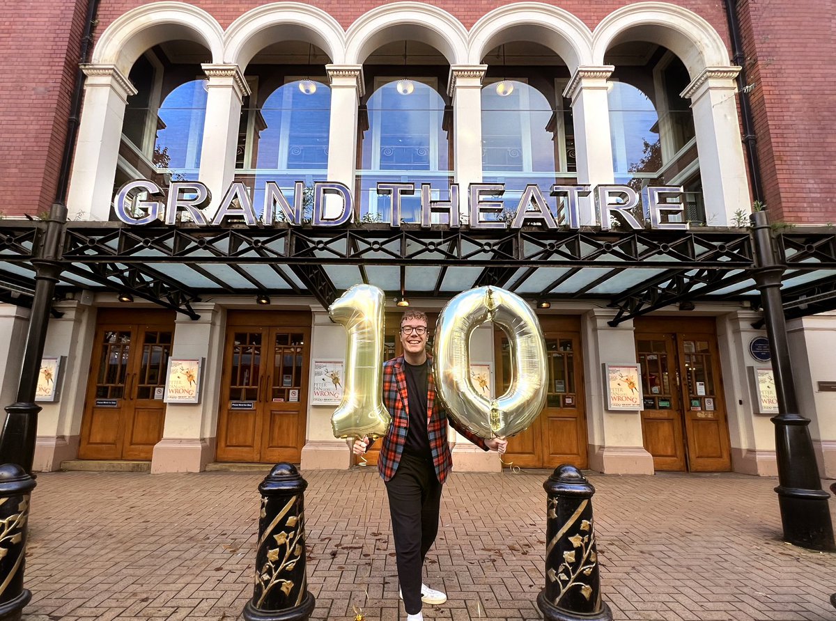 10 years ago today I started working at <a href="/WolvesGrand/">Wolverhampton Grand</a> ❤️🎭 it is the job of dreams! 

Along the way I’ve been so fortunate to work with the most wonderful people on stage and off and I couldn’t be more grateful for the friends and experiences this gorgeous theatre has given me! ✨
