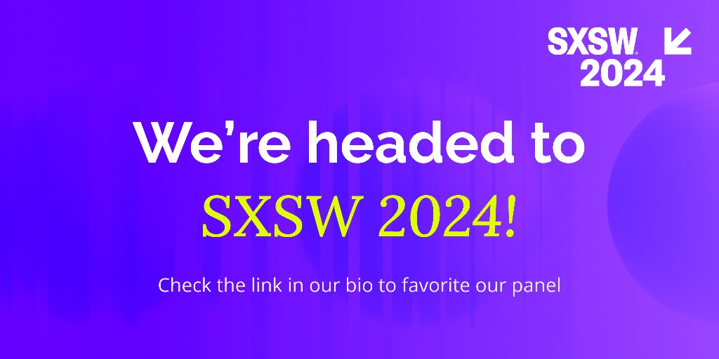 We’re thrilled to announce that we’ve has been chosen to present at #SXSW 2024! Check out our panel below and stay tuned for more. See you in Austin next March!

schedule.sxsw.com/2024/events/PP…

#SXSW #Austin #ATX #RevSXSW