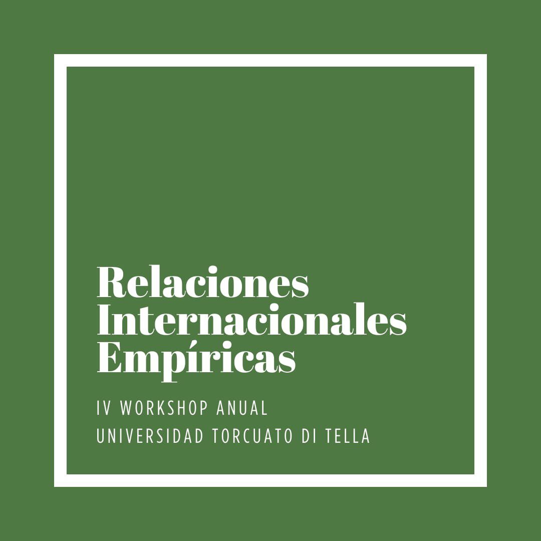 ginopauselli's tweet photo. Are you an IR scholar based in Latin America? Consider applying to the 4th workshop on Empirical International Relations. You can present your work in either Spanish or English and get feedback from established scholars. More info here https://t.co/ma3JWhrvFK https://t.co/Bx56uK2B3m