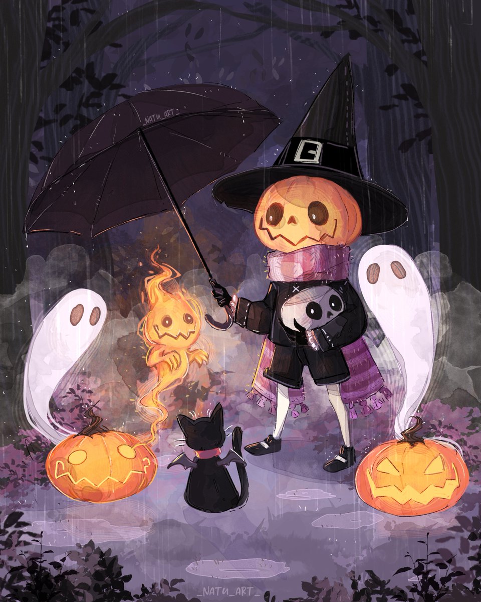 #inktober #inktober2023 #halloween #halloweenpumpkin #fantasy #darkfantasy #fantasyartist #fantasyart #halloweenart #childrenbookillustration #kawaii #halloween2023 #halloween #digitalartist #spooky #dark #kawaiiart #drawtober #studioghibli #halloweenillustration  #ghiblistudio