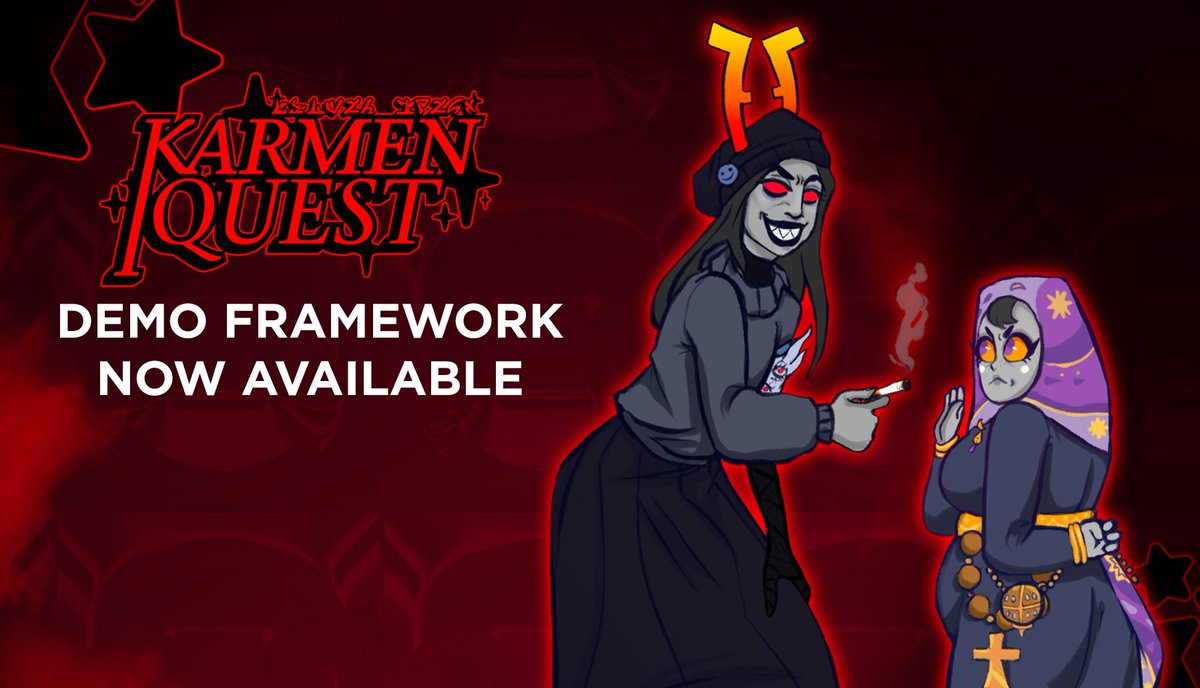 KARMEN QUEST FRAMEWORK V4
Please note that this is a version of the demo that was sent over to our QA testers, it does not reflect the current version.

DOWNLOAD LINK: nemesisproject.itch.io/karmen-quest

Version Info: karmenquest.uwu.ai

#HOM3STUCK #Homestuck