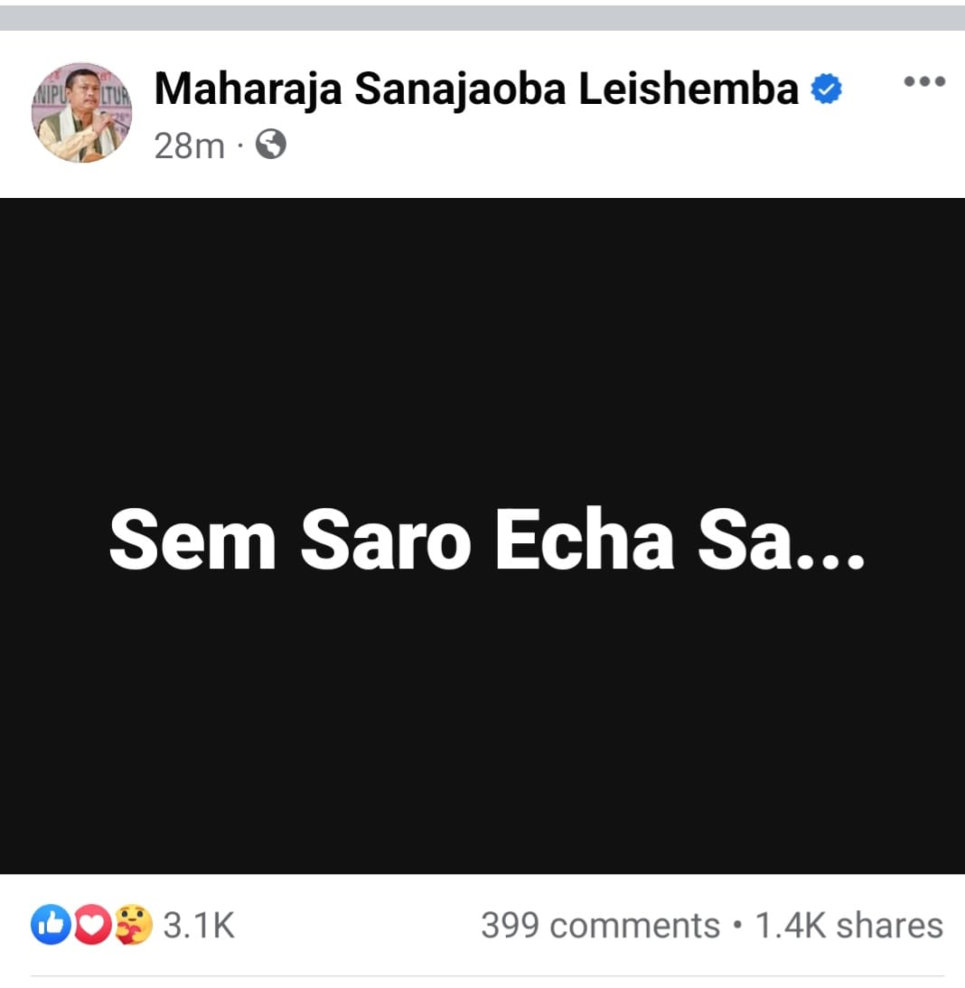 VoiceOfDaHills's tweet photo. Who commands the citizens of INDIA the so called Bharat? 

As equal 

 Who controlled the Meiteis? 

It is Him the so called @MaharajaManipur  

Who openly Declares a statement "Be Prepared My Children's"
The sooner the better for @MSJEGOI  @BJP4India  @TribalAffairsIn to act. https://t.co/kRkKyYDmOc