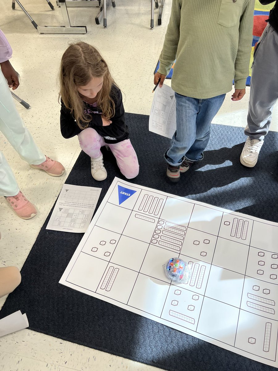 We loved using the Beebots to review Place value! <a href="/Discovery_elem/">Discovery Elem</a>