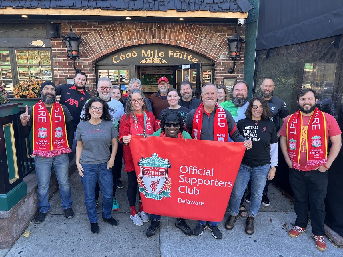 OLSCDelaware's tweet photo. Nice turnout #OLSCDelaware for Liverpool FC win against AFC Bournenmouth in the Carabao Cup.⚽⚽⚽🎉 https://t.co/kJs77uYceS
