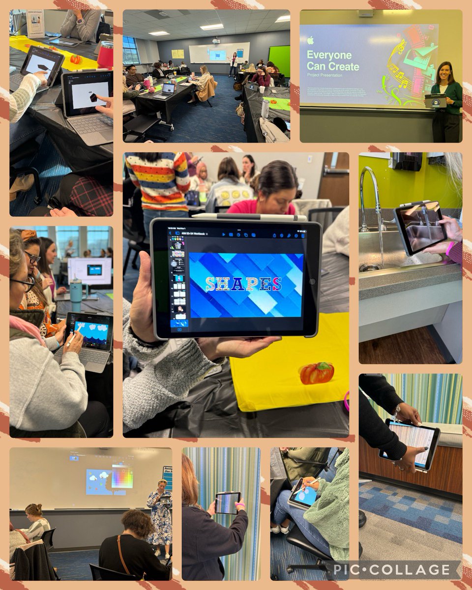 its_morgancave's tweet image. Great day of learning with #RISDAIM! We did a deep dive into #Keynote including 3 #EveryoneCanCreate projects, and teachers started building their #AppleTeacher Portfolios. We connected #AppleEducationCommunity lessons to our RISD Learning Framework phases. #RISDWeAreOne