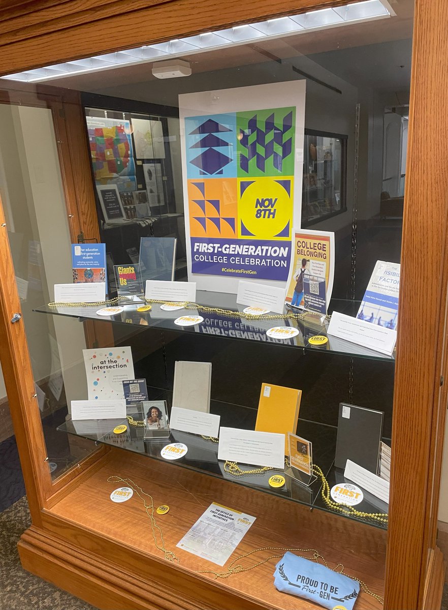 MizzouLibraries's tweet image. Come check out the First-Gen themed library display case in Ellis, throughout the whole month of November, celebrating First-Generation College Celebration Week! #FirstGenMizzou #CelebrateFirstGen
