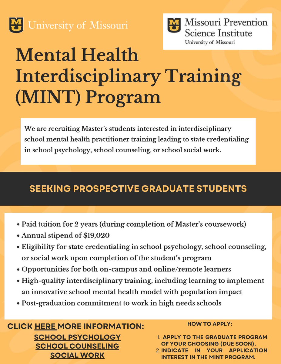 Here's the Scoop! Join us -- school psychology, school counseling, or social work! @EscpMizzou @MizzouHealthSci @MizzouEducation