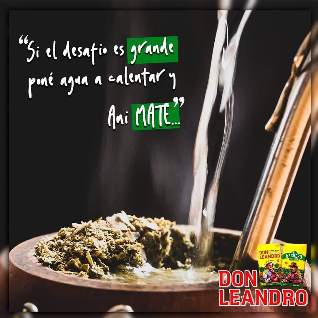 RutaYerbaMate's tweet photo. Desde el Establecimiento Don Leandro S.R.L que elabora las tradicionales y exquisitas #yerbamateargentina #DonLeandro #ElHachero y #CaminoNuevo en la @RutaYerbaMate
te decimos que:
"Si el desafío es grande, pone agua a calentar y aniMATE..."
.
#Adelantemate #Avanzar #animarse https://t.co/Xuz5UoRCb5