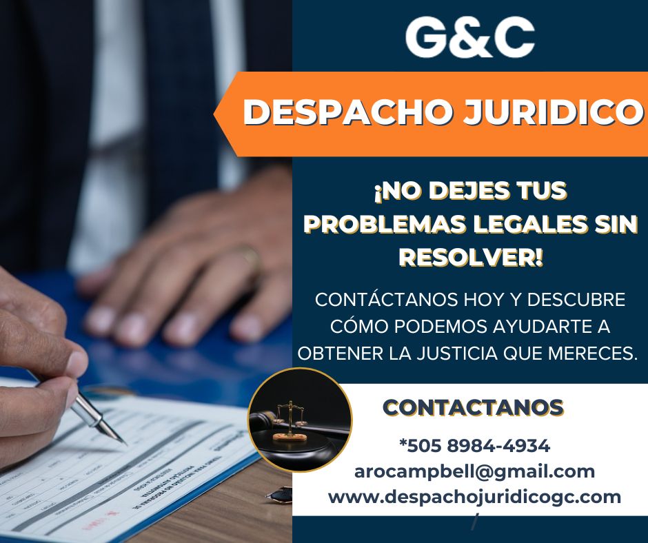 #Nicaragua| Les garantizamos un servicio profesional y eficiente, asegurando resultados basados en la experiencia y conocimiento.
#Derecho #DerechoCivil #DerechoLaboral.