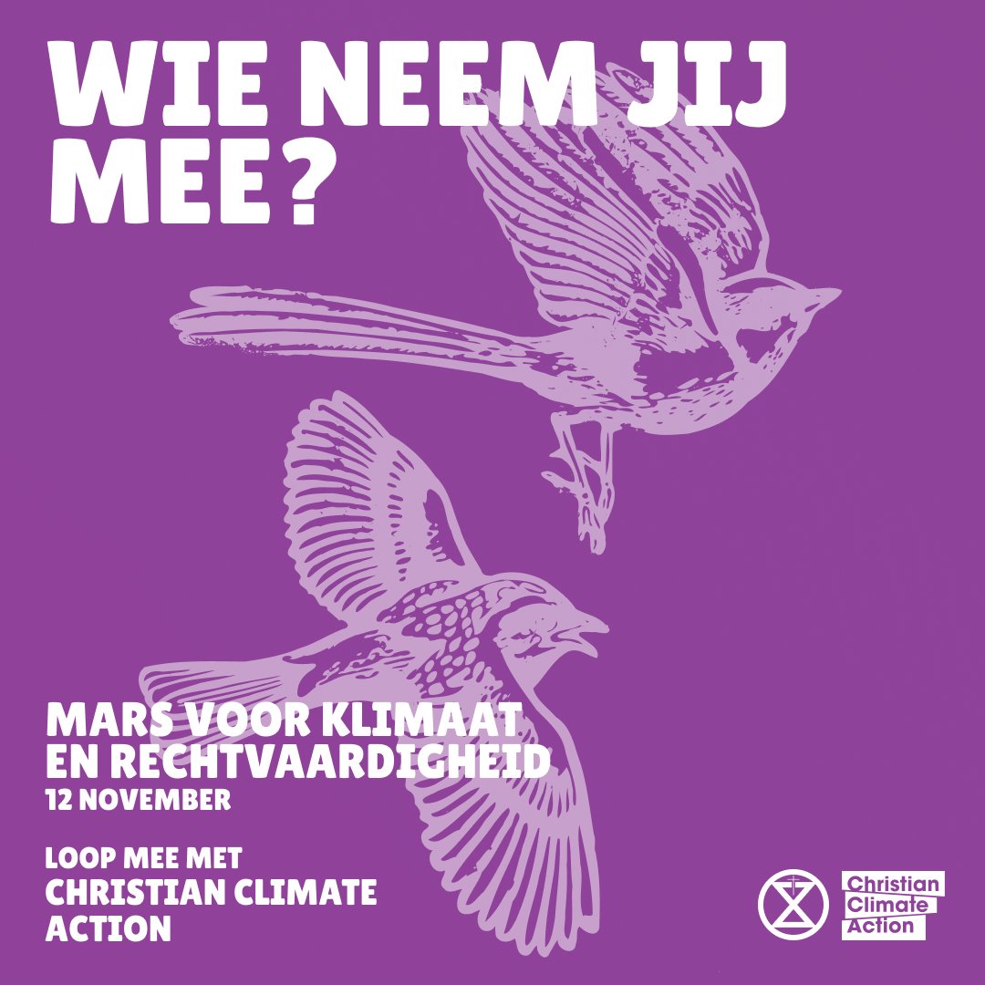 Verdubbeldonderdag: Meelopen met de klimaatmars op 12 november doe je niet alleen! Kijk nog eens om je heen in kring, kerk en kroeg wie je mee kunt vragen en verdubbel de impact. Vraag eens iemand die niet zo veel aanspraak heeft en doe gelijk iets tegen eenzaamheid. #klimaatmars