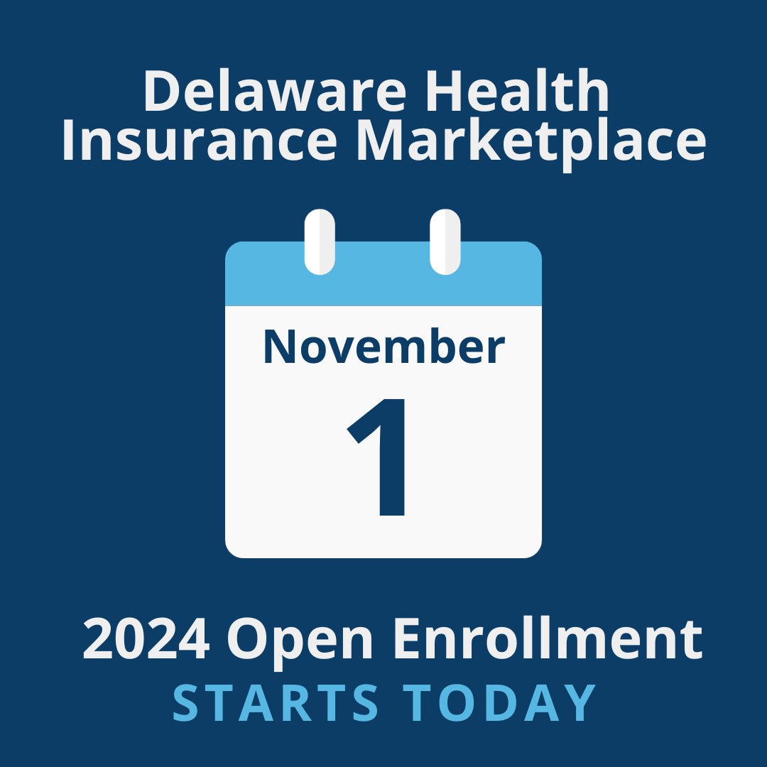 Open enrollment on the Health Insurance Marketplace starts today. All Delaware families need access to affordable, quality health care. This year, individuals have the most options available since the marketplace began 11 years ago. Get covered at healthcare.gov.