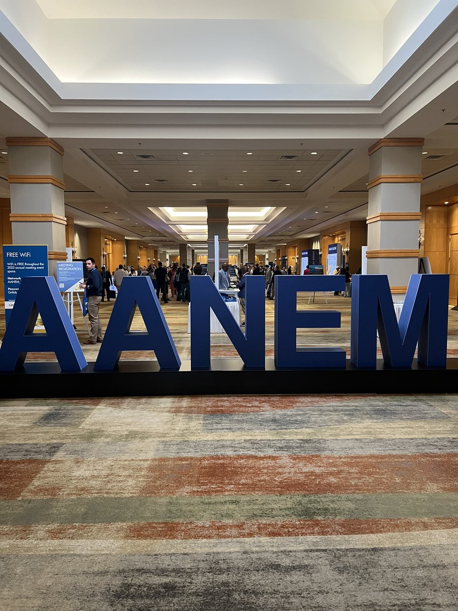 Excited to be at #AANEM for the first time in Phoenix!