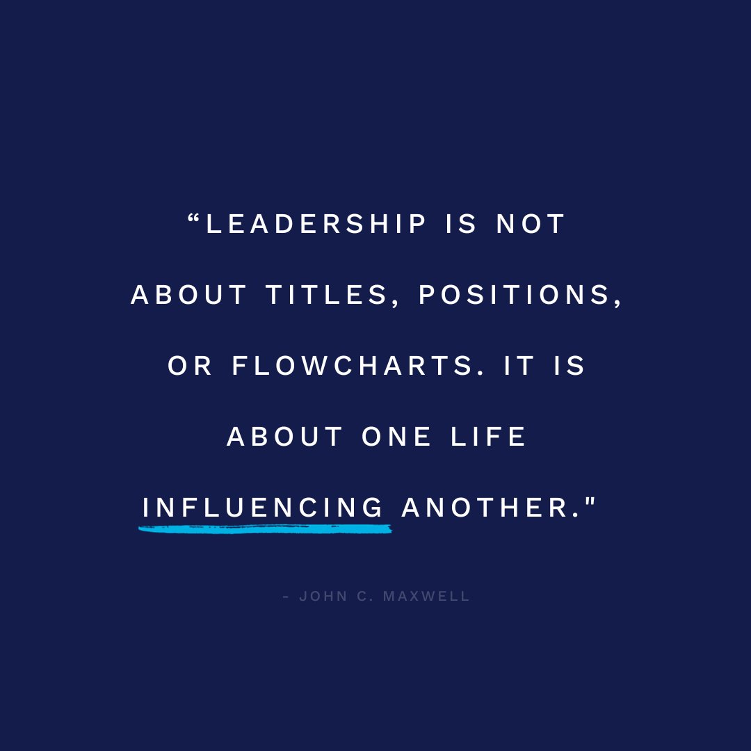 Maxwell_Leaders's tweet photo. Titles and positions may define a role, but the real magic happens when you realize that your leadership has the power to positively impact someone's life.
To learn more, click the link to get John's book, How to Lead When Your Boss Can't (or Won't). https://t.co/xlSHgVyDfv https://t.co/fX4Per8fV8