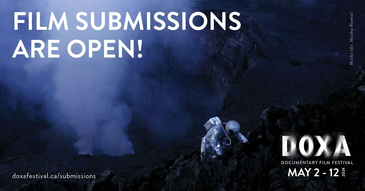 Submit your film to DOXA! Submissions are now ✨OPEN✨ for the 23rd annual DOXA Documentary Film Festival, May 2 thru 12, 2024. Learn about deadlines, instructions for submission, fees + guidelines on our website, at: doxafestival.ca/submissions 📬 We can't wait to watch your films!
