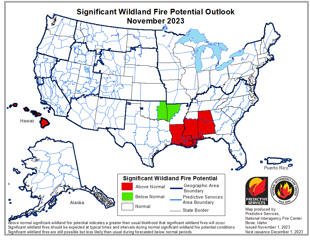 BLMFire's tweet photo. Stay informed of current &amp; predicted environmental conditions such as weather and drying vegetation. The #WildlandFireOutlook can be found on the @NIFC_Fire website at https://t.co/Gj8yi81NxP.

Always be #WildfireWeatherAWARE! https://t.co/zHmxK0u4a8