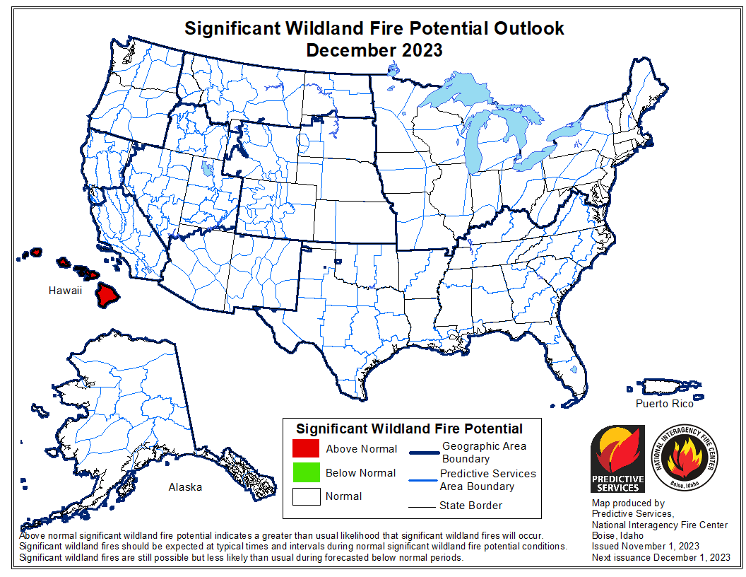 BLMFire's tweet photo. Stay informed of current &amp; predicted environmental conditions such as weather and drying vegetation. The #WildlandFireOutlook can be found on the @NIFC_Fire website at https://t.co/Gj8yi81NxP.

Always be #WildfireWeatherAWARE! https://t.co/zHmxK0u4a8