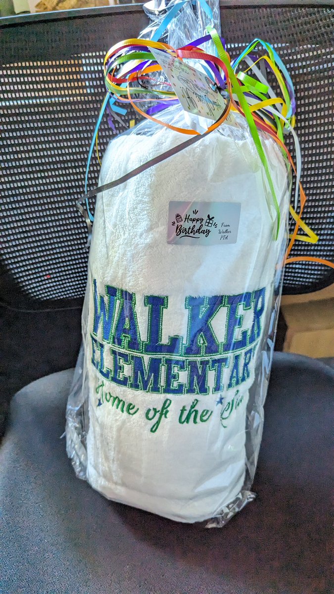 Thank you <a href="/WalkerStarsPTA/">Walker Stars PTA</a> for the great Birthday gift! #walstars #mymisd