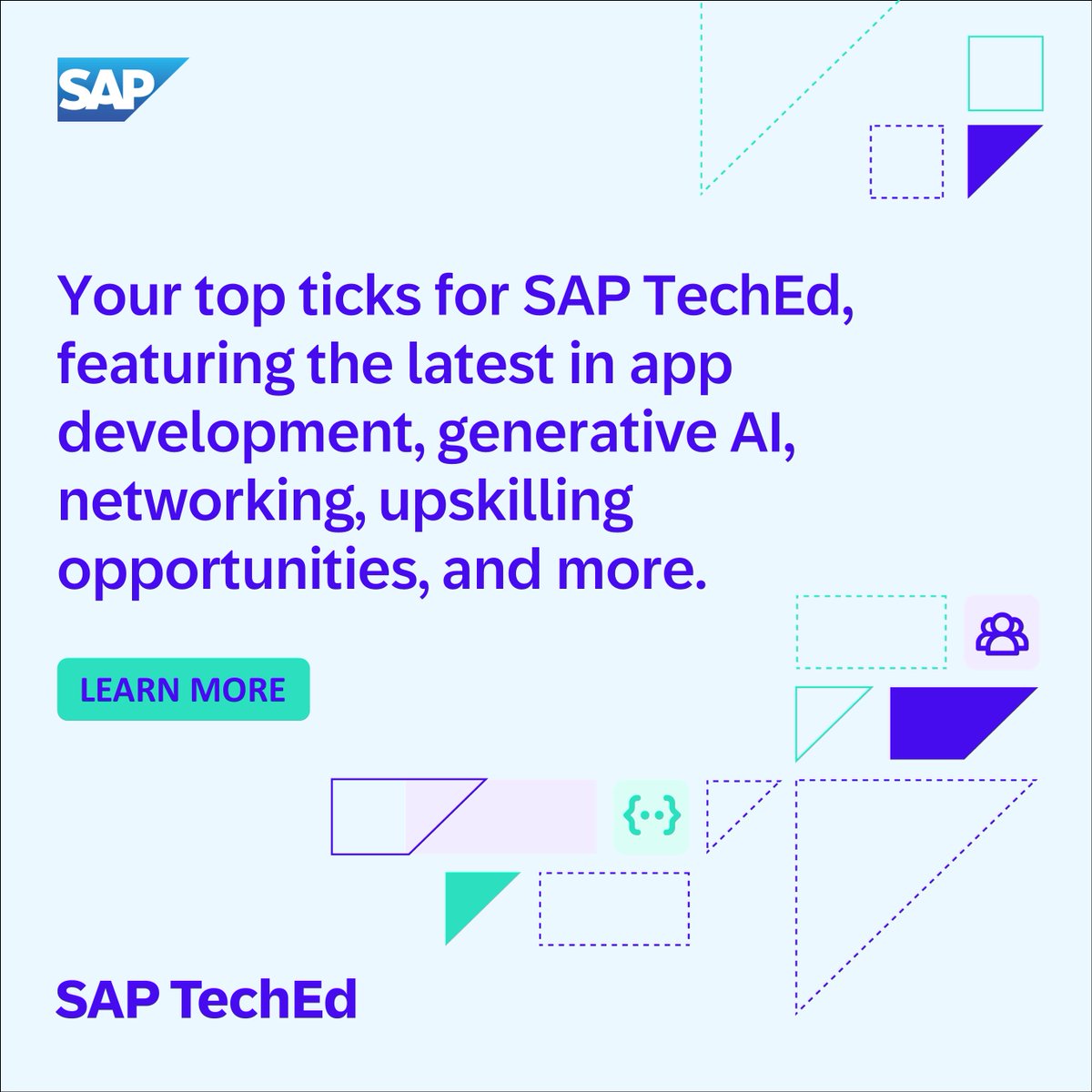 BottomleyBec's tweet photo. Discover innovative insights in app development and AI at SAP TechEd 2023. Register for a 25% SAP Certification discount, join "watch-and-code" meetups globally, and access the Learning Zone for more upskilling: Also, explore top session picks here: https://t.co/qPxqxVi81e https://t.co/FcLNbX7zvR