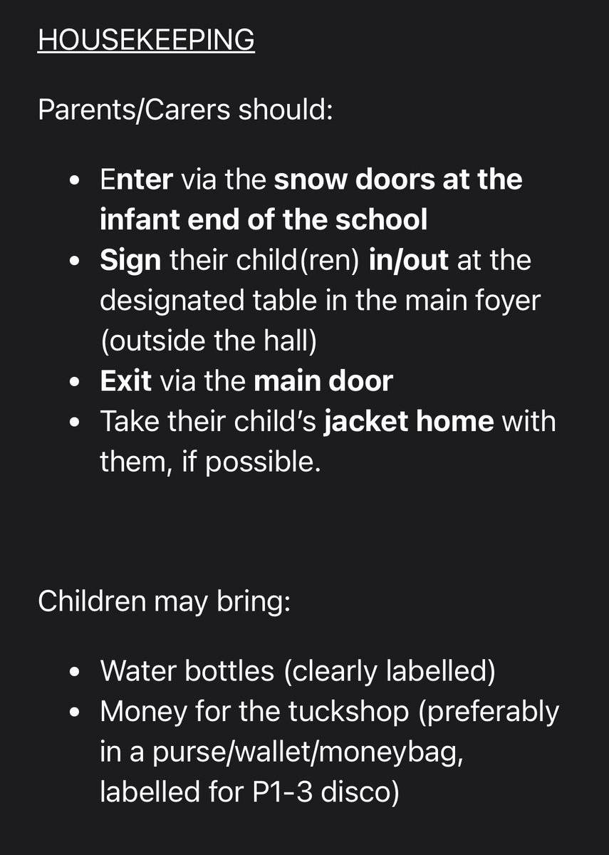 We can’t wait for our Autumn Disco tomorrow night! Please see details below! 🪩🪩🕺🕺