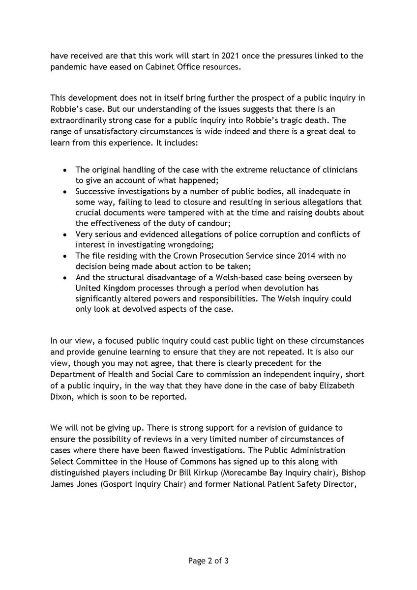 willcpowell's tweet photo. Dear @denis_campbell I refer to your article re the Lucy Letby case &amp; the PHSO's comments re the NHS's 'Culture of Cover ups'.

https://t.co/P4RLbygUxj

For 6yrs Mr Rob Behrens has been calling for a Public Inquiry into the 33.5 year NHS/State cover up of Robbie Powell's death! https://t.co/DYXLKDXXZw