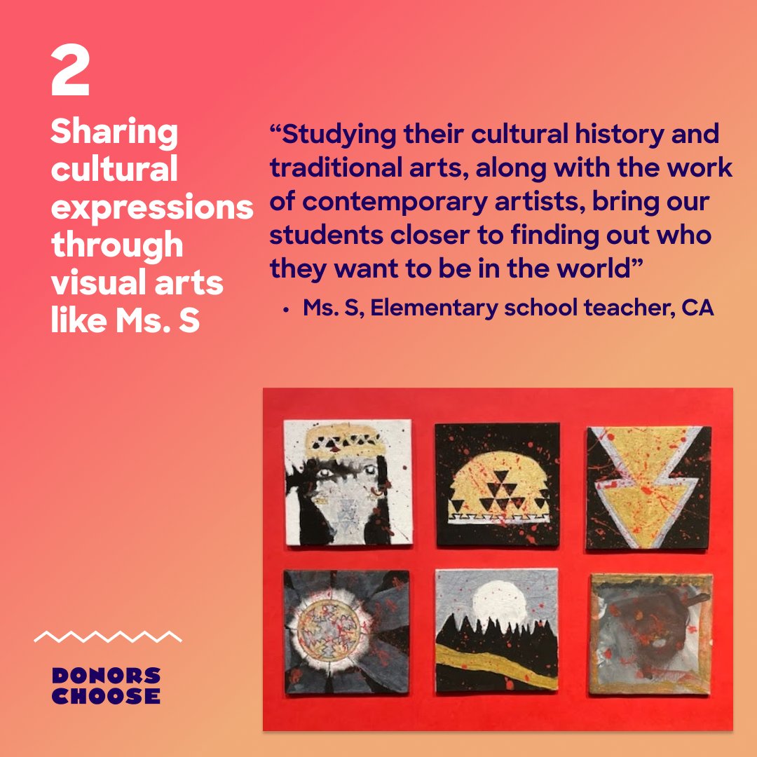 DonorsChoose on X: Educators with Native American and Alaskan Native  heritage shape their students' lives in so many important ways. This month,  we're honoring them! Thank you Mrs. Jackocks for making sure