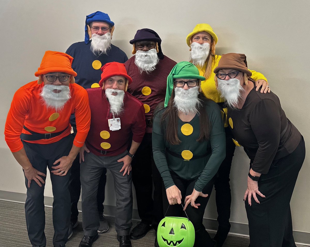 A belated happy Halloween from the EM vice chairs!  We are the seven dwarfs!  Guess who is who!