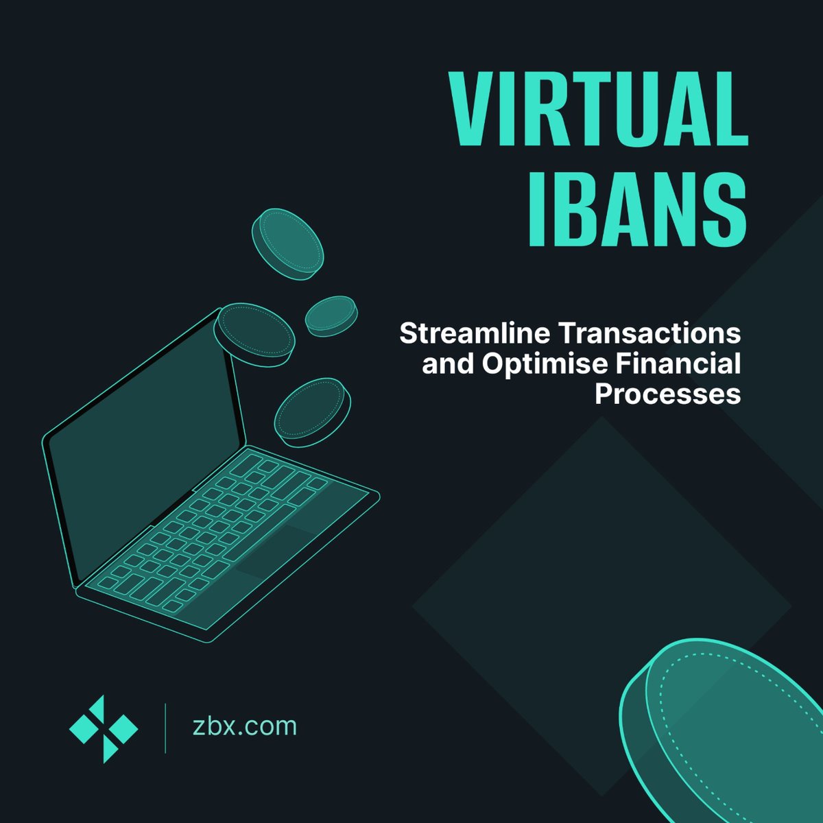 zbx_com's tweet photo. ๐ ZBX's Virtual IBANs: Precision meets performance! ๐
Transactions tell tales. Ours speak of efficiency & adaptability. Streamline finances with our Virtual IBANs - the future of banking. Where old systems falter, we simplify.
#ZBX #VirtualIBANS https://t.co/uR2e56t3fF